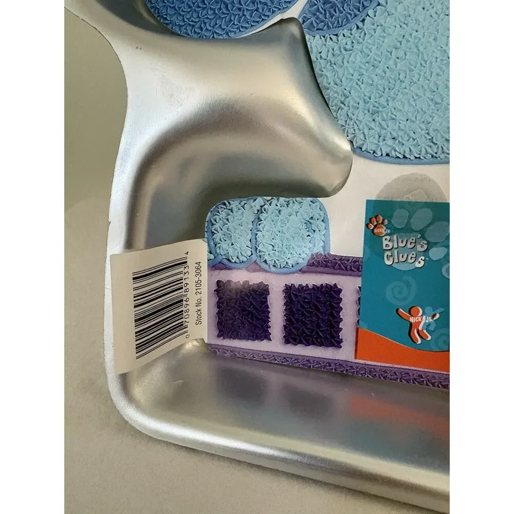 Vintage Wilton Blue's Clues Cake Pan w/Decorating Instructions 2003 Metal